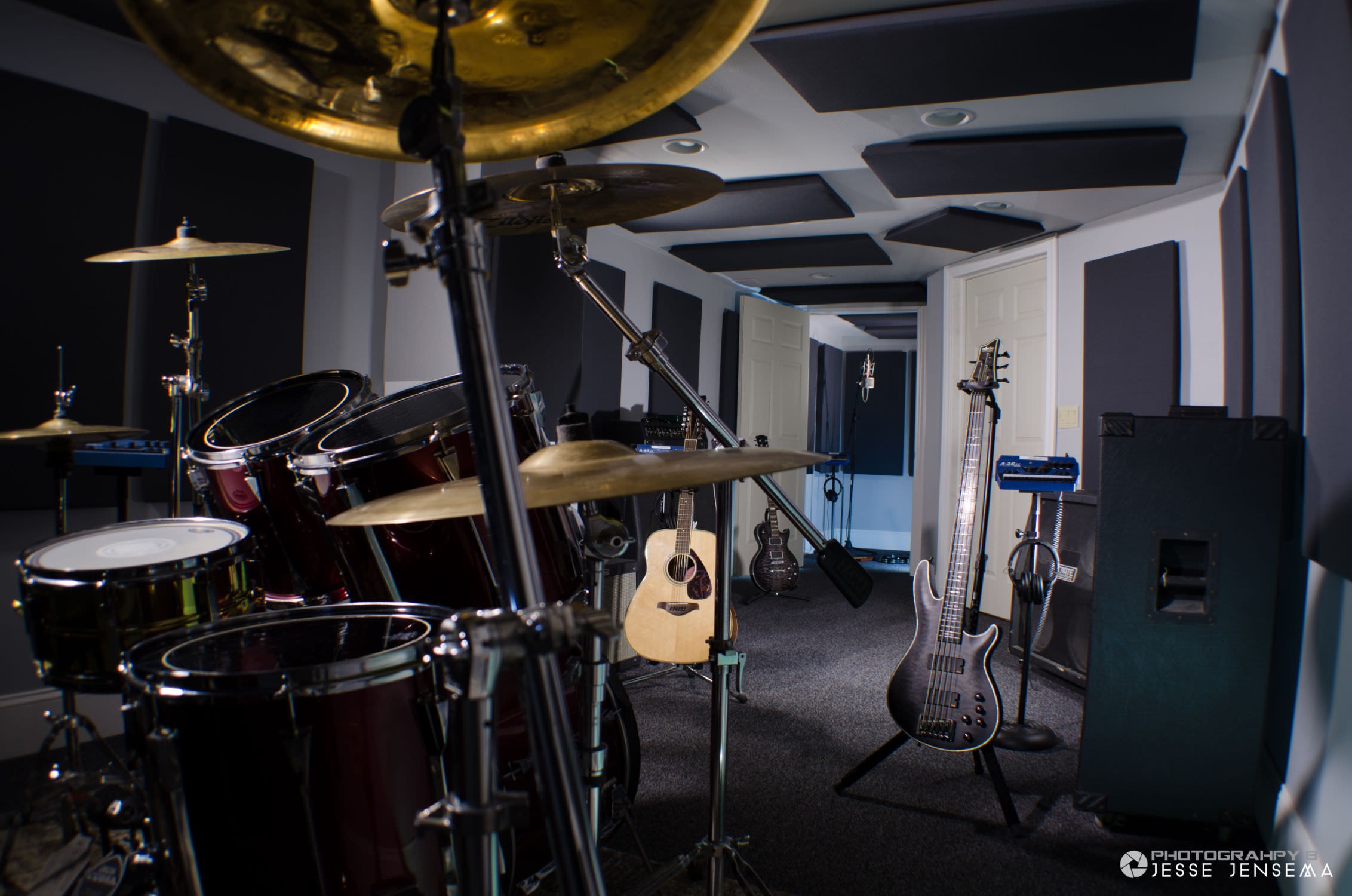 WAVEPro acoustic panels in recording studio live room