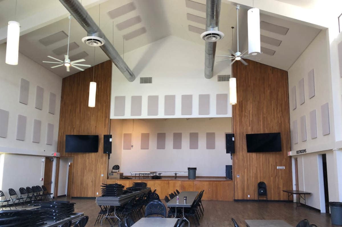 WAVEPro acoustic panels in church