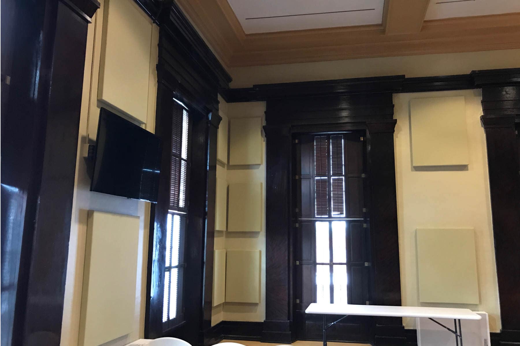 Standard Series acoustic panels in courthouse room